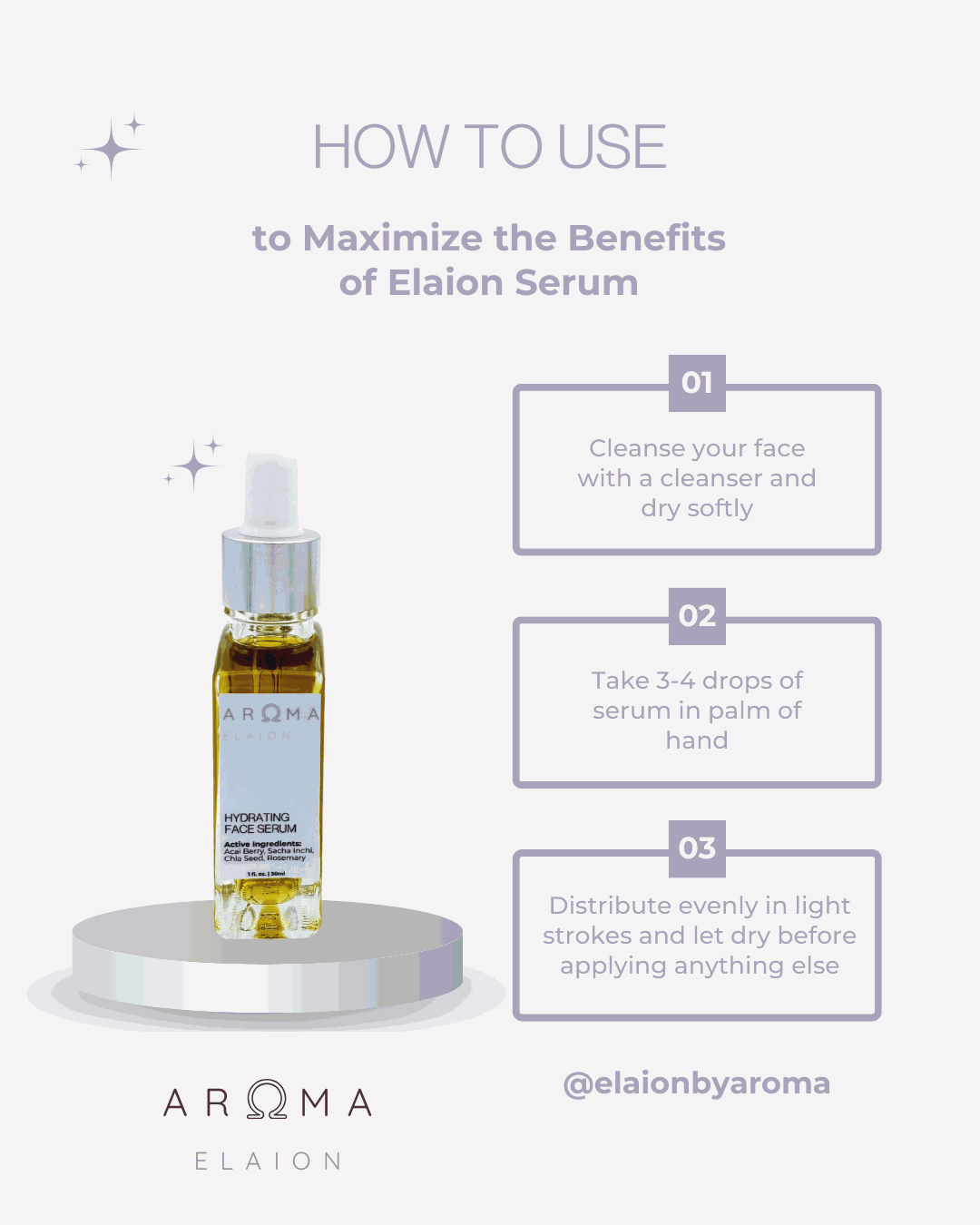 Elaion hydrating serum for face how to use